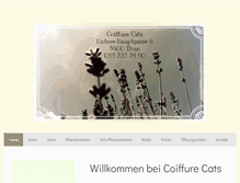 Tablet Screenshot of coiffure-cats.ch